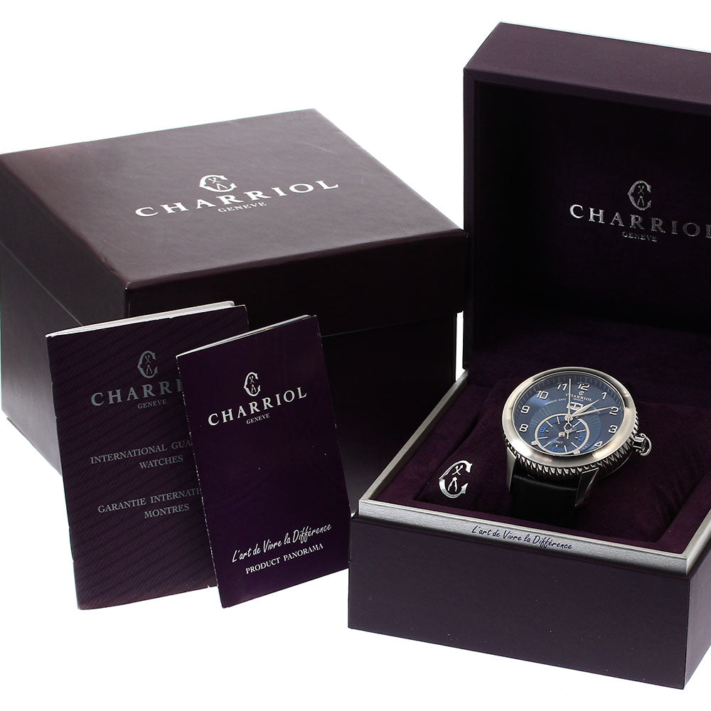 CHARRIOL Columbus Grand Date CO46GMT GMT blue Dial Automatic Men's Watch_907754