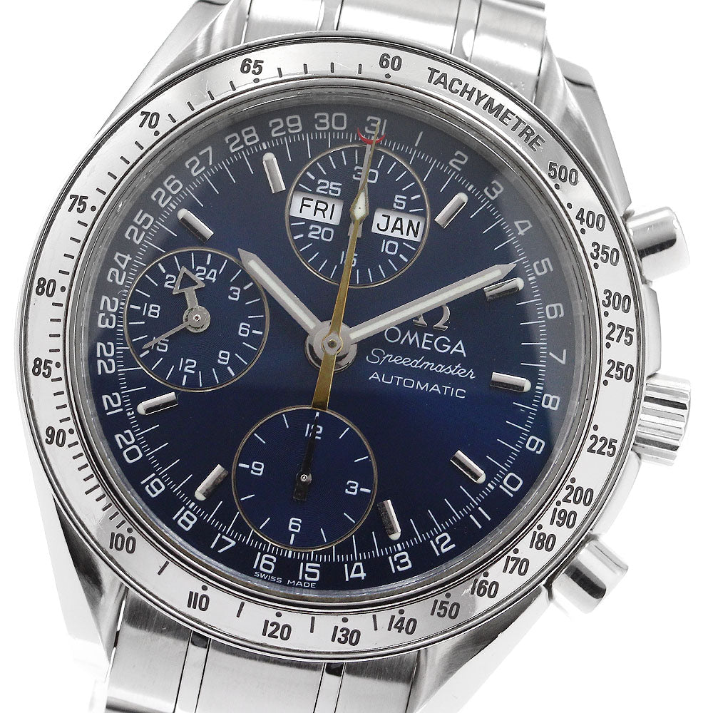 OMEGA Speedmaster 3523.80 Triple calendar chronograph Navy Dial Automatic Men's Watch_907758