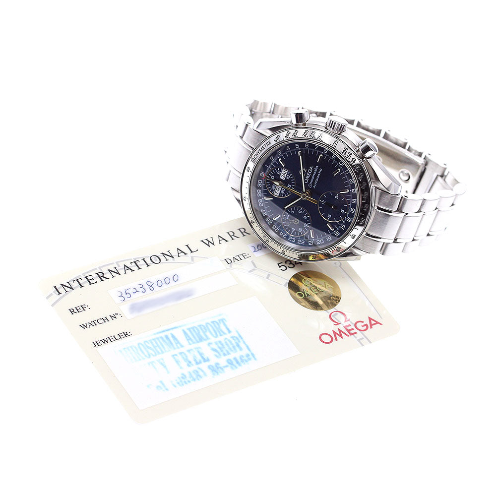 OMEGA Speedmaster 3523.80 Triple calendar chronograph Navy Dial Automatic Men's Watch_907758