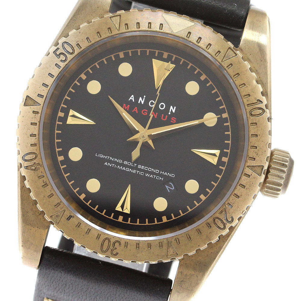 ANCON Magnus MAG001 Date black Dial Automatic Men's Watch_907768