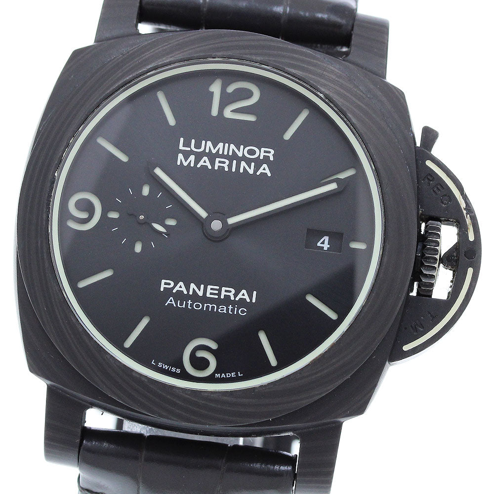PANERAI Marina Carbotech 70th Anniversary Limited Edition PAM01118 Date black Dial Automatic Men's Watch_907806