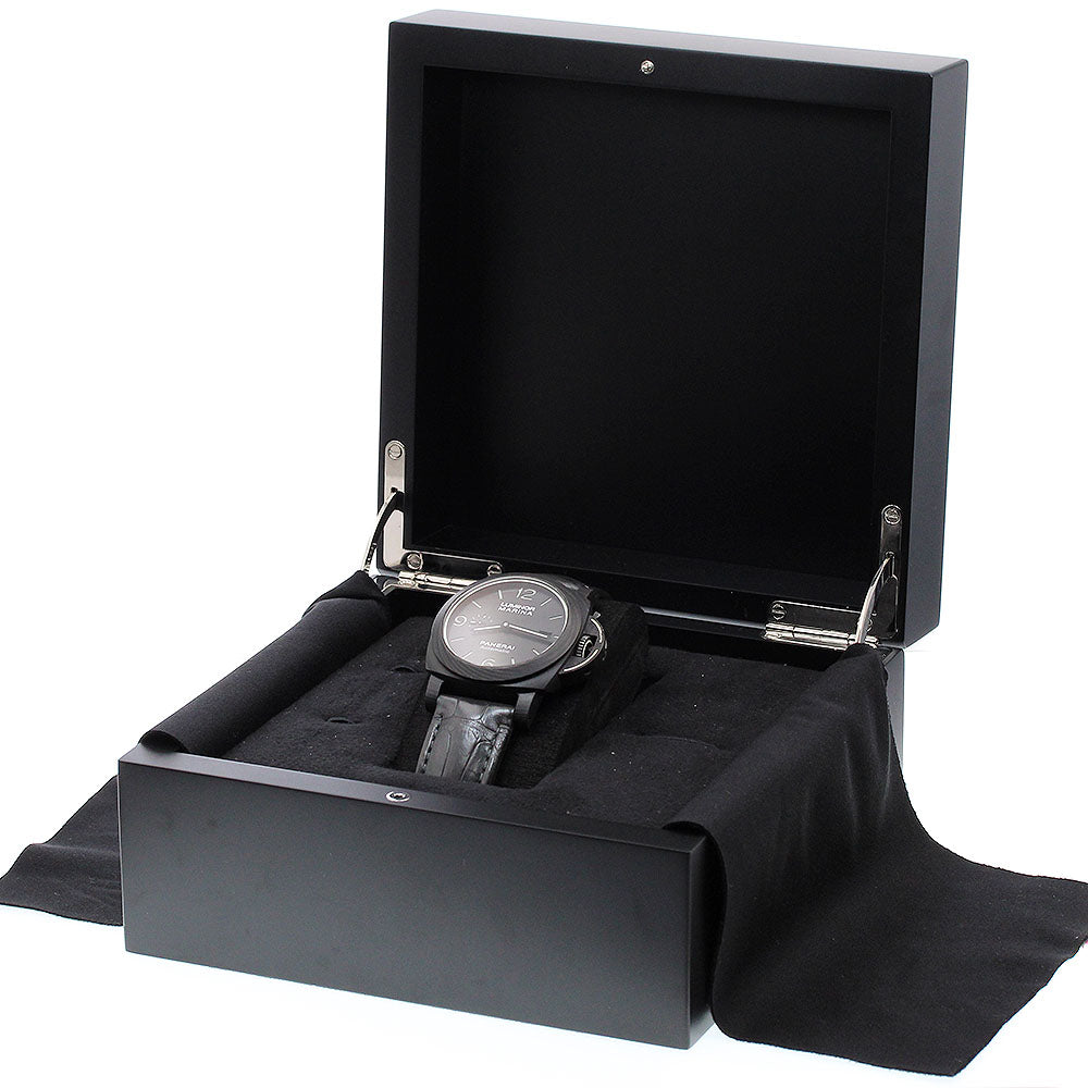 PANERAI Marina Carbotech 70th Anniversary Limited Edition PAM01118 Date black Dial Automatic Men's Watch_907806