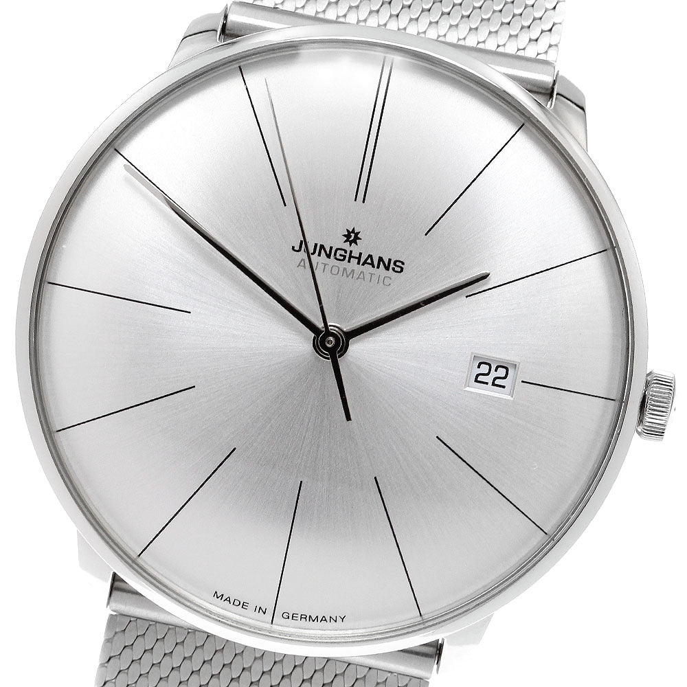 JUNGHANS Meister Fine Automatic 27/4153.44 Date Silver Dial Men's Watch_907810
