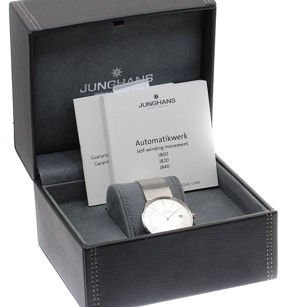 JUNGHANS Meister Fine Automatic 27/4153.44 Date Silver Dial Men's Watch_907810