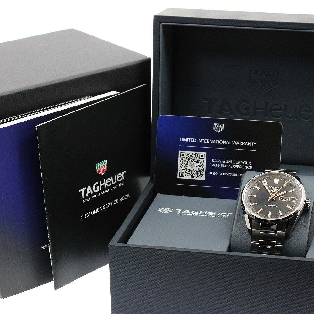 TAG HEUER Carrera WDA2111.BA0043 Day date black Dial Automatic Men's_907812