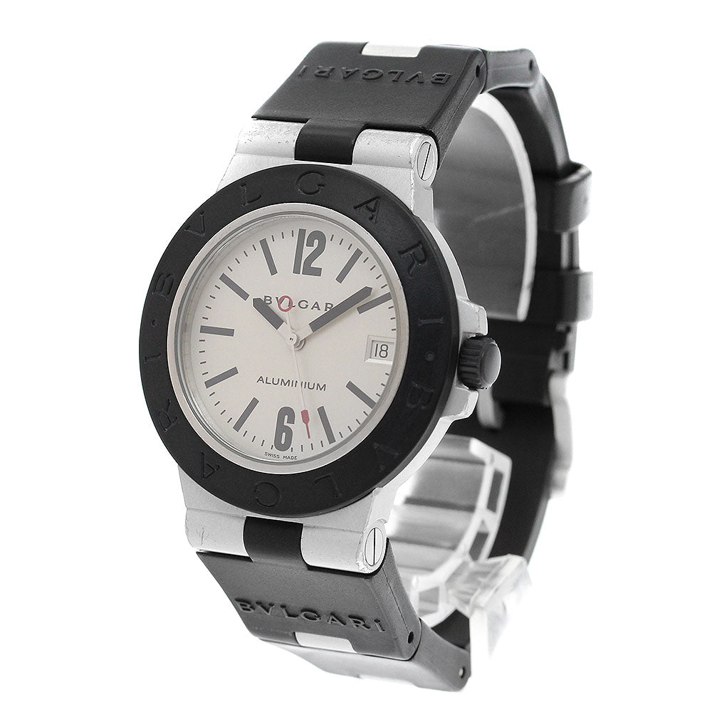 BVLGARI aluminum AL38A Date Silver Dial Automatic Men's Watch_907817