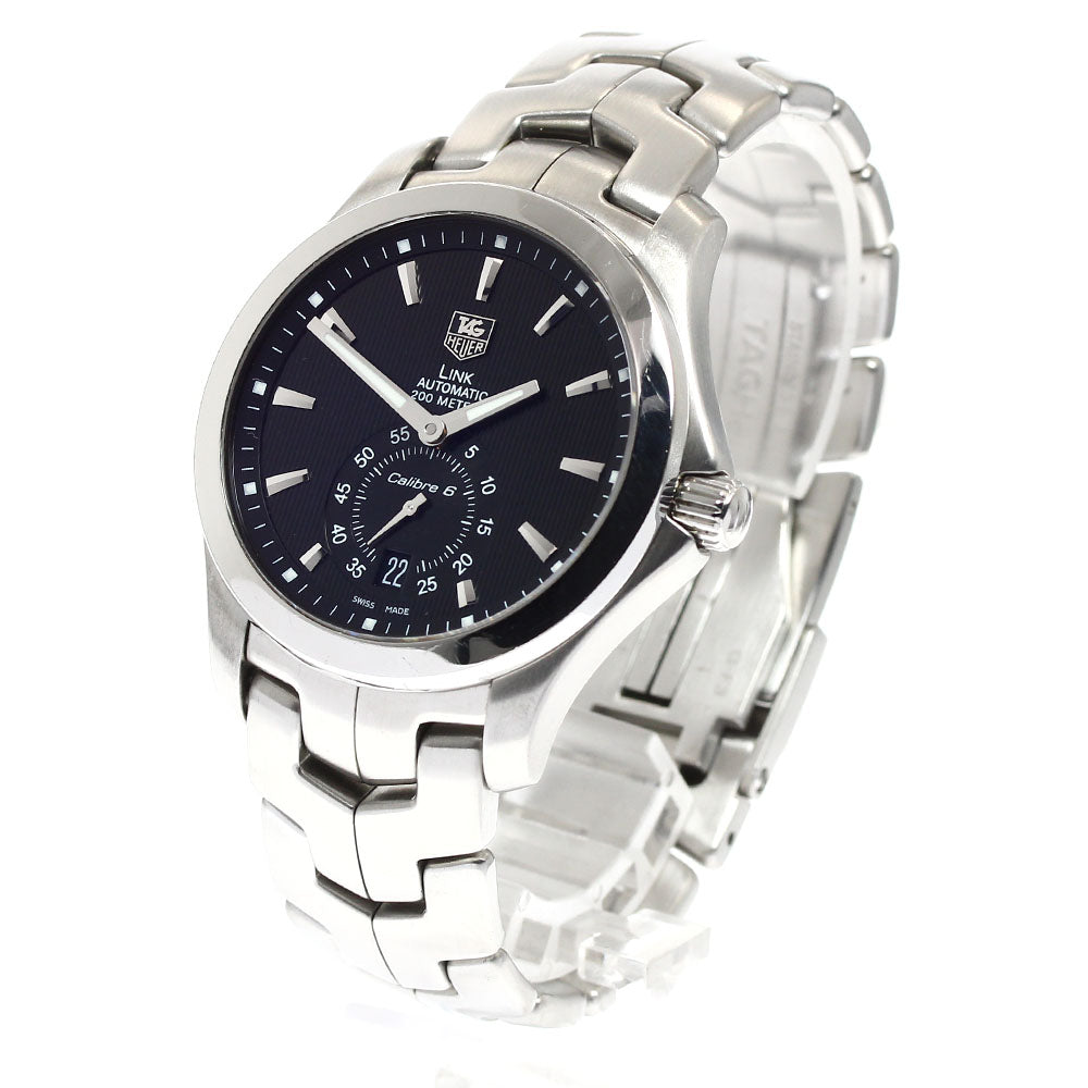 TAG HEUER Link Calibre 6 WJF211A Date black Dial Automatic Men's Watch_907820