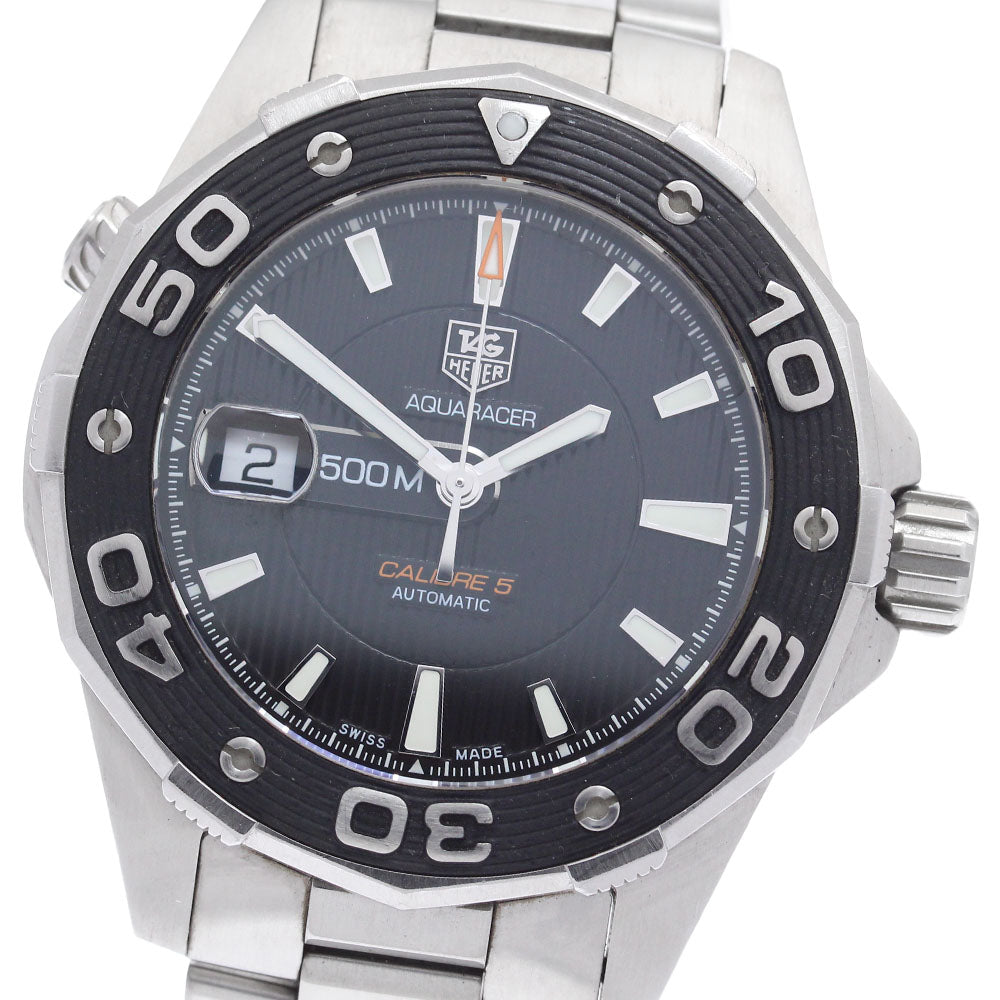 TAG HEUER Aqua racer WAJ2110 Caliber 5 Date black Dial Automatic Men's_907821