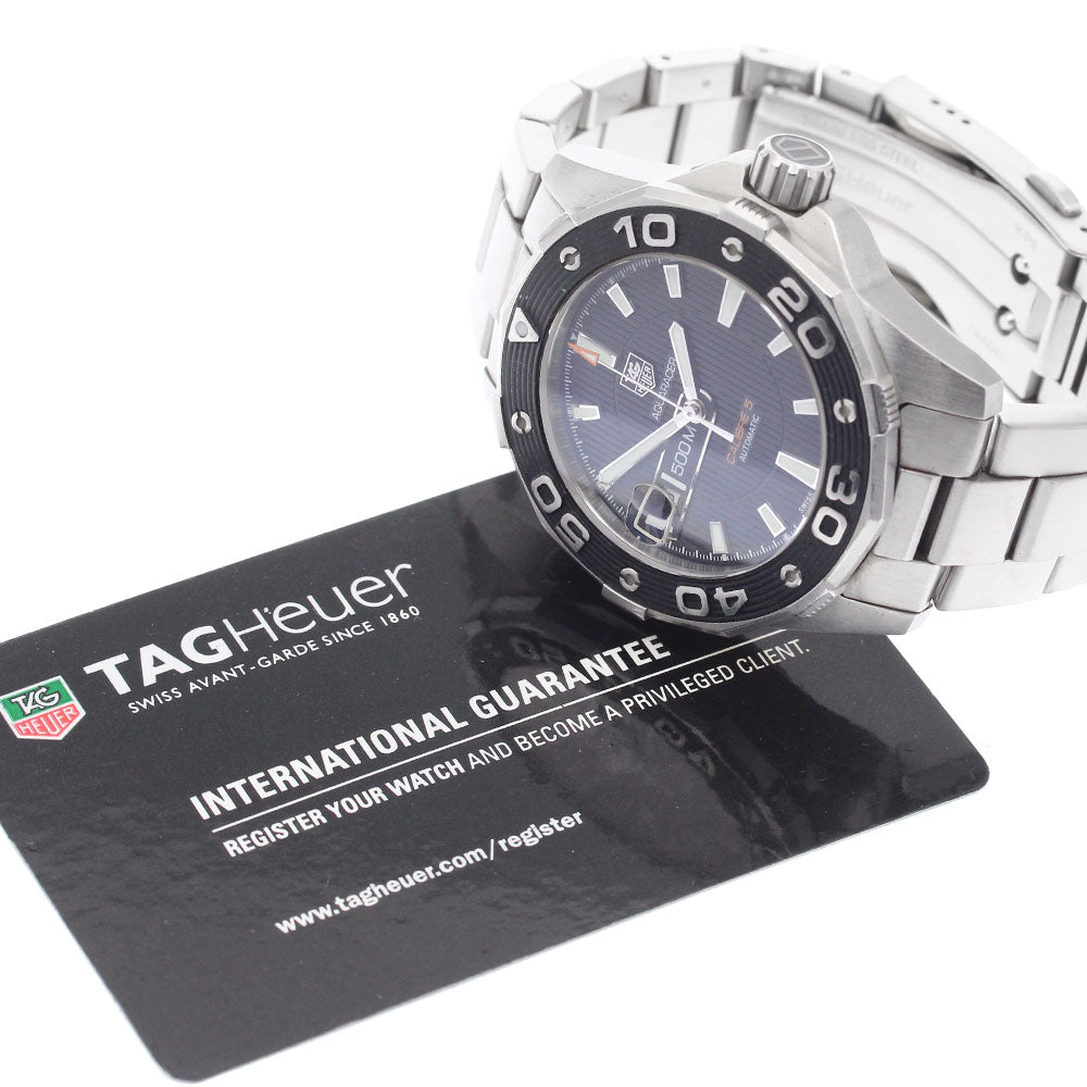 TAG HEUER Aqua racer WAJ2110 Caliber 5 Date black Dial Automatic Men's_907821