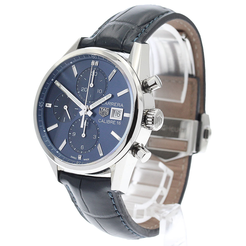 TAG HEUER Carrera Caliber 16 CBK2112 Chronograph Navy Dial Automatic Men's Watch_907823