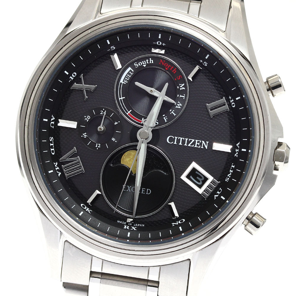 CITIZEN Exceed H874-004JJ01/BY1020-61E Solar Powered Radio Men's Watch_907824