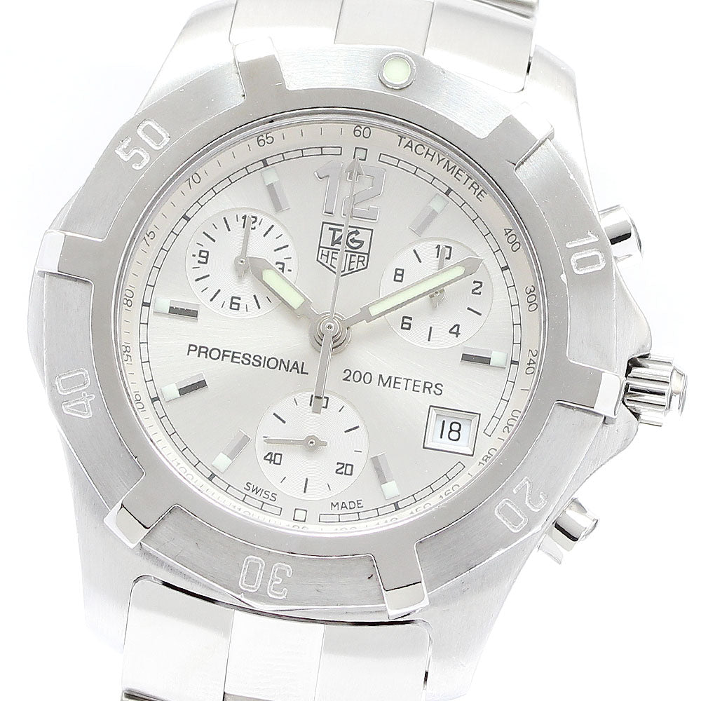 TAG HEUER Exclusive CN1111 Chronograph Silver Dial Quartz Men's Watch_907826