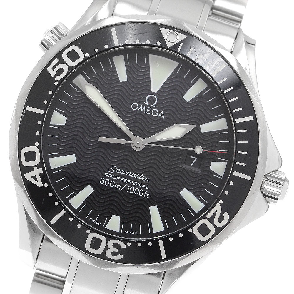 OMEGA Seamaster300 2264.50 Date black Dial Quartz Men's Watch_907829