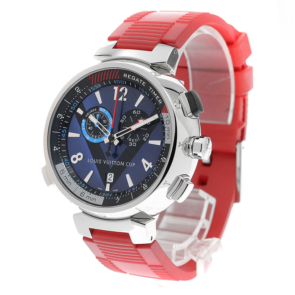 LOUIS VUITTON Tambour Regatta Q102D Chronograph alarm Quartz Men's Watch_907831