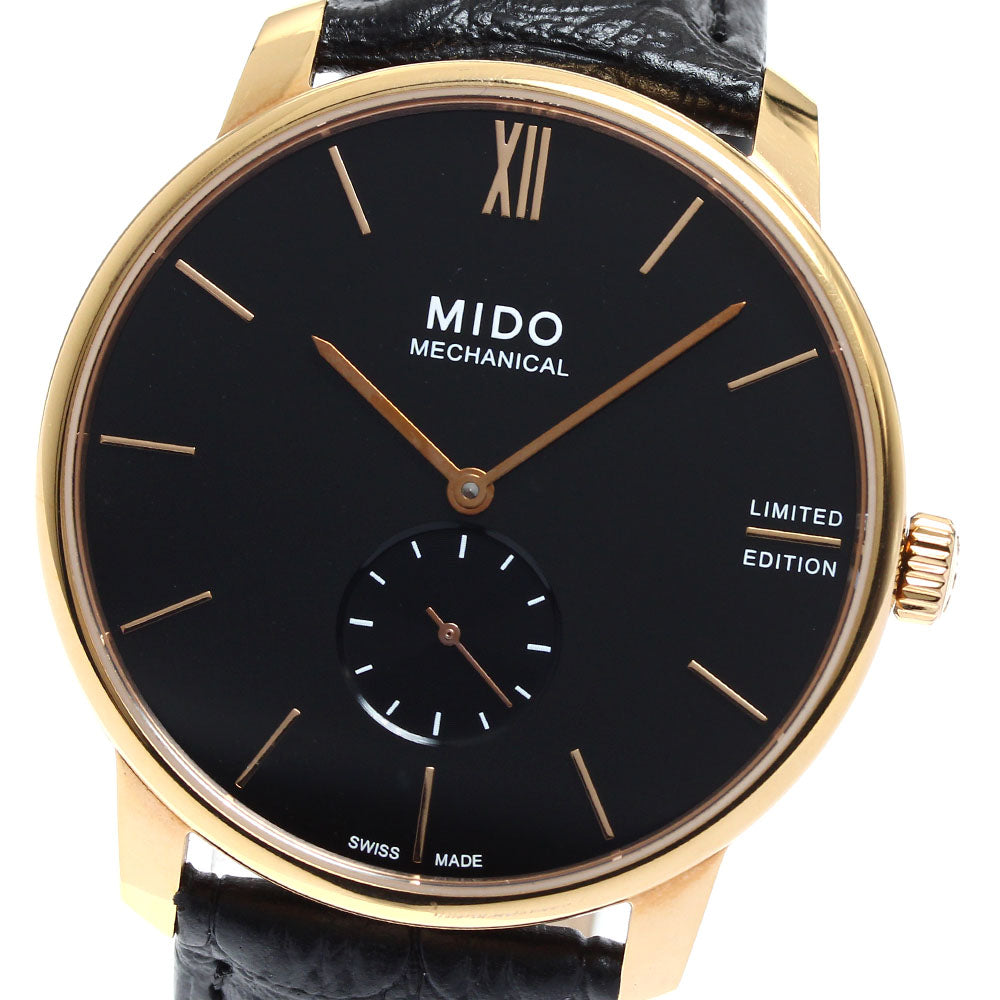 MIDO Baroncelli Mechanical M037.405 Small seconds black Dial Hand Winding Men's Watch_907845