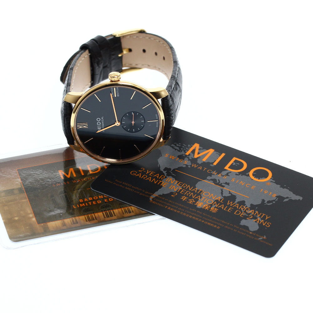 MIDO Baroncelli Mechanical M037.405 Small seconds black Dial Hand Winding Men's Watch_907845