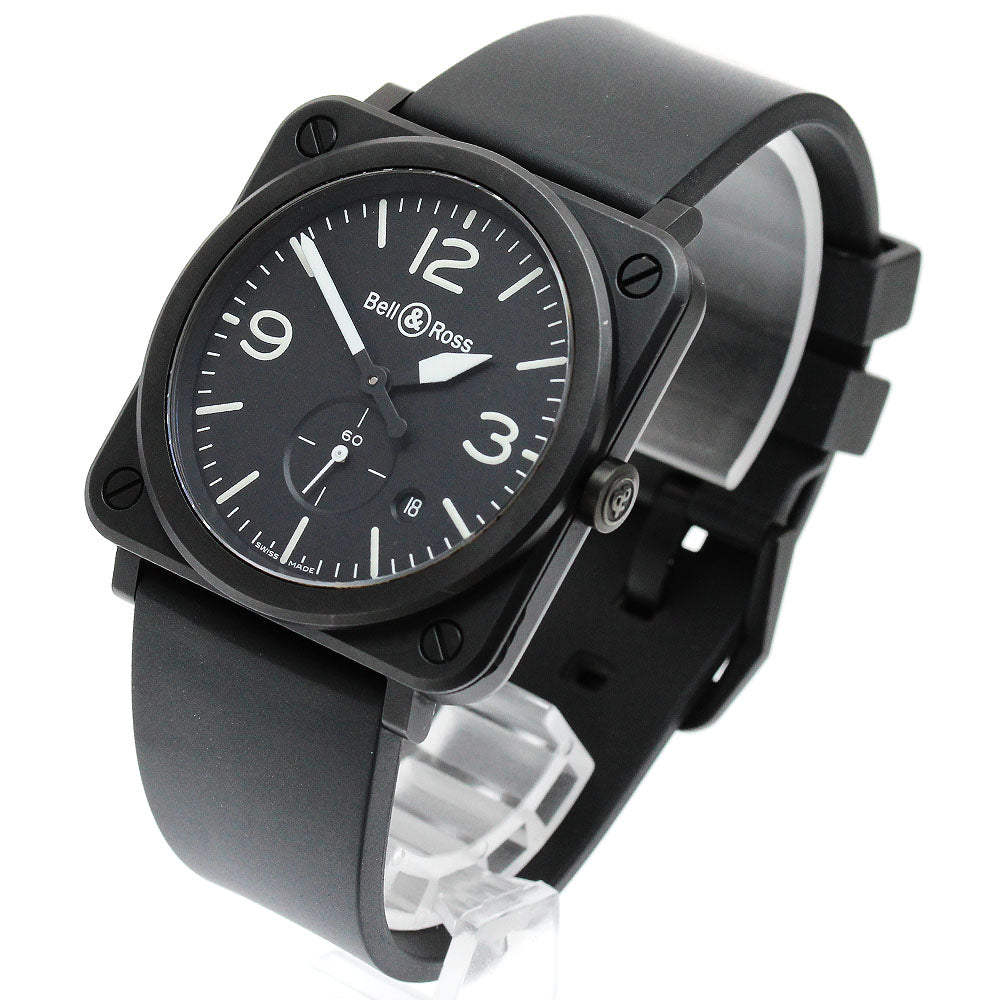 Bell＆Ross Matt black BRS-64-CMBL Small Second Date Quartz Men's Watch_907850