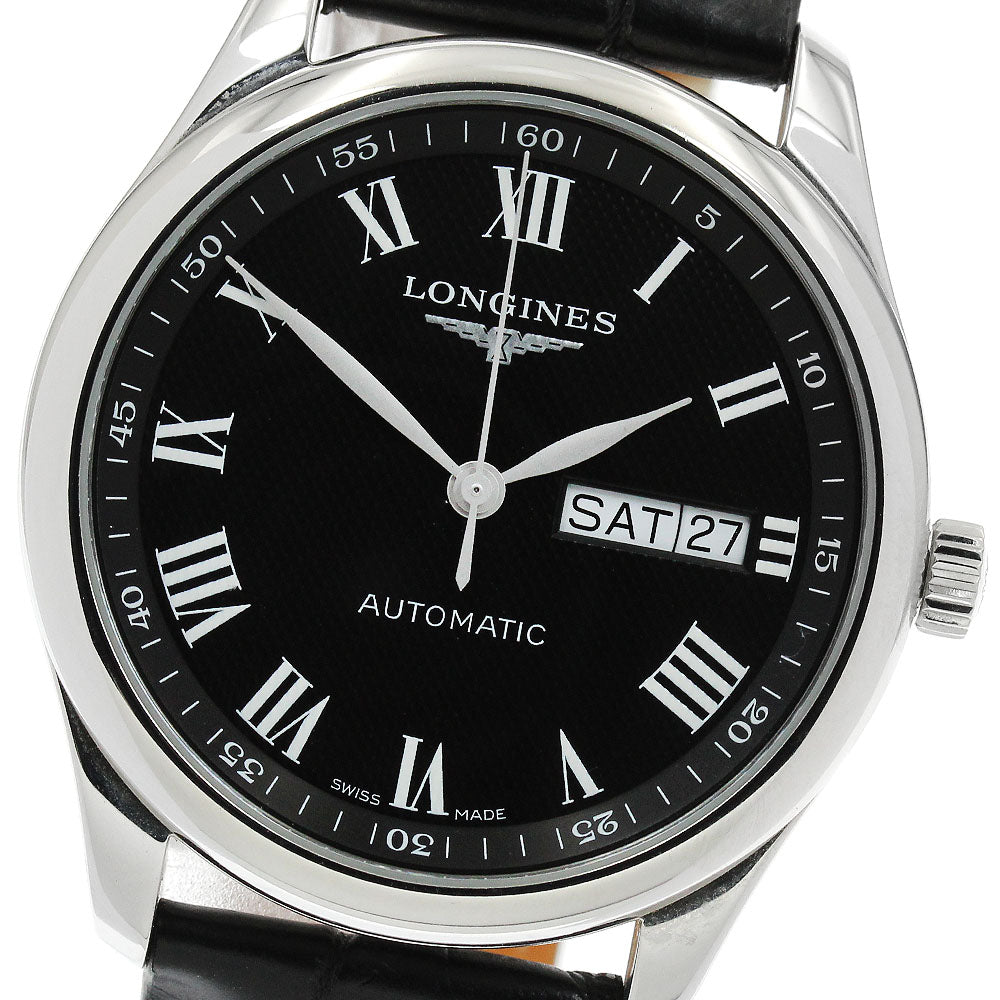 LONGINES Master collection L2.755.4 Day date black Dial Automatic Men's Watch_907853