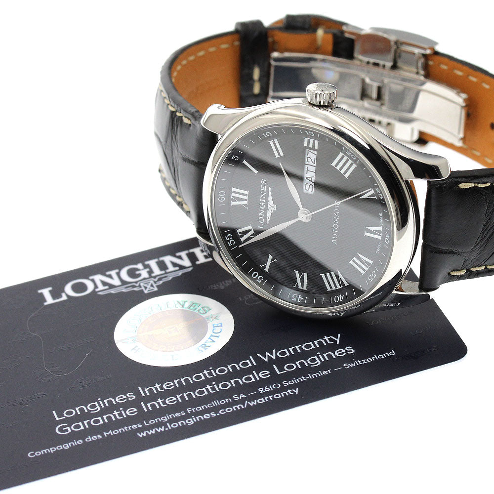 LONGINES Master collection L2.755.4 Day date black Dial Automatic Men's Watch_907853
