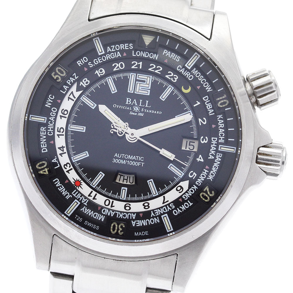 BALL WATCH Engineer Master II Diver World Time DG2022A-SAJ-BK Automatic_907854