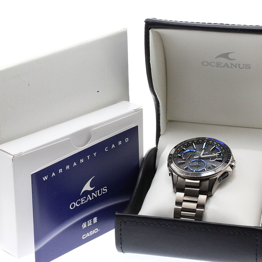 CASIO Oceanus OCW-G1100-1AJF black Dial Solar Powered Radio Men's Watch_907855