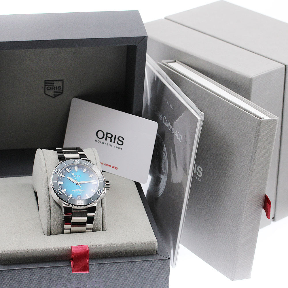 ORIS Aquis 01 400 7763 4135 Date blue Dial Automatic Men's Watch_907858