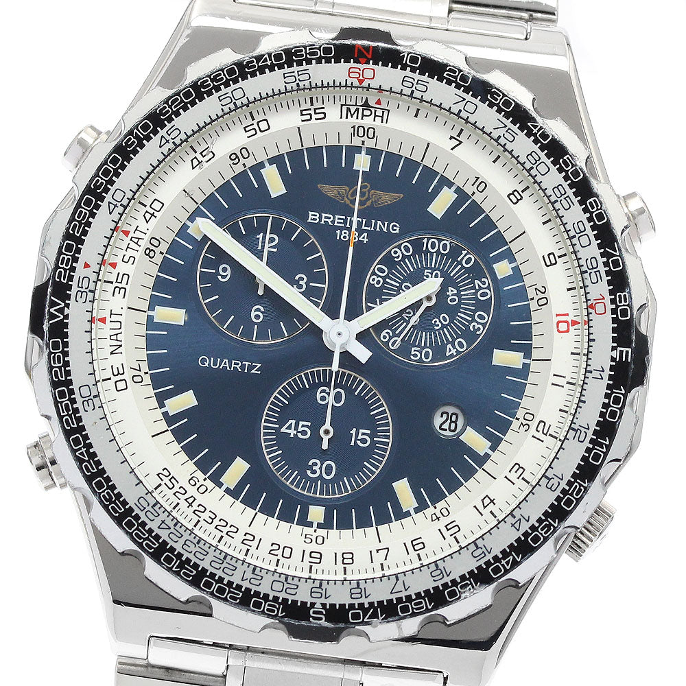 BREITLING Jupiter pilot A59028 Chronograph Navy Dial Quartz Men's Watch_907875