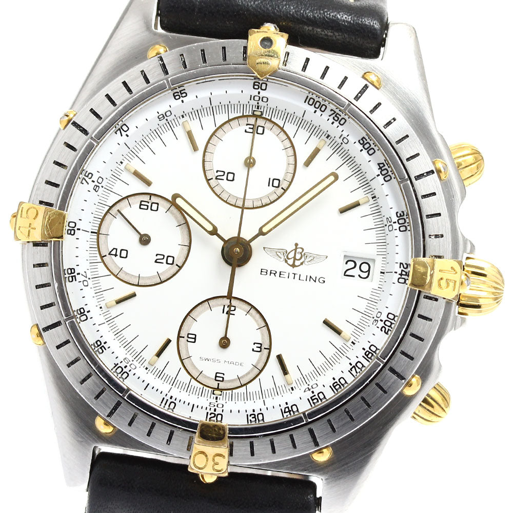 BREITLING Chronomat Bikoro B13047 Date white Dial Automatic Men's Watch_907877