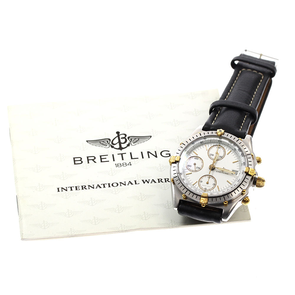 BREITLING Chronomat Bikoro B13047 Date white Dial Automatic Men's Watch_907877
