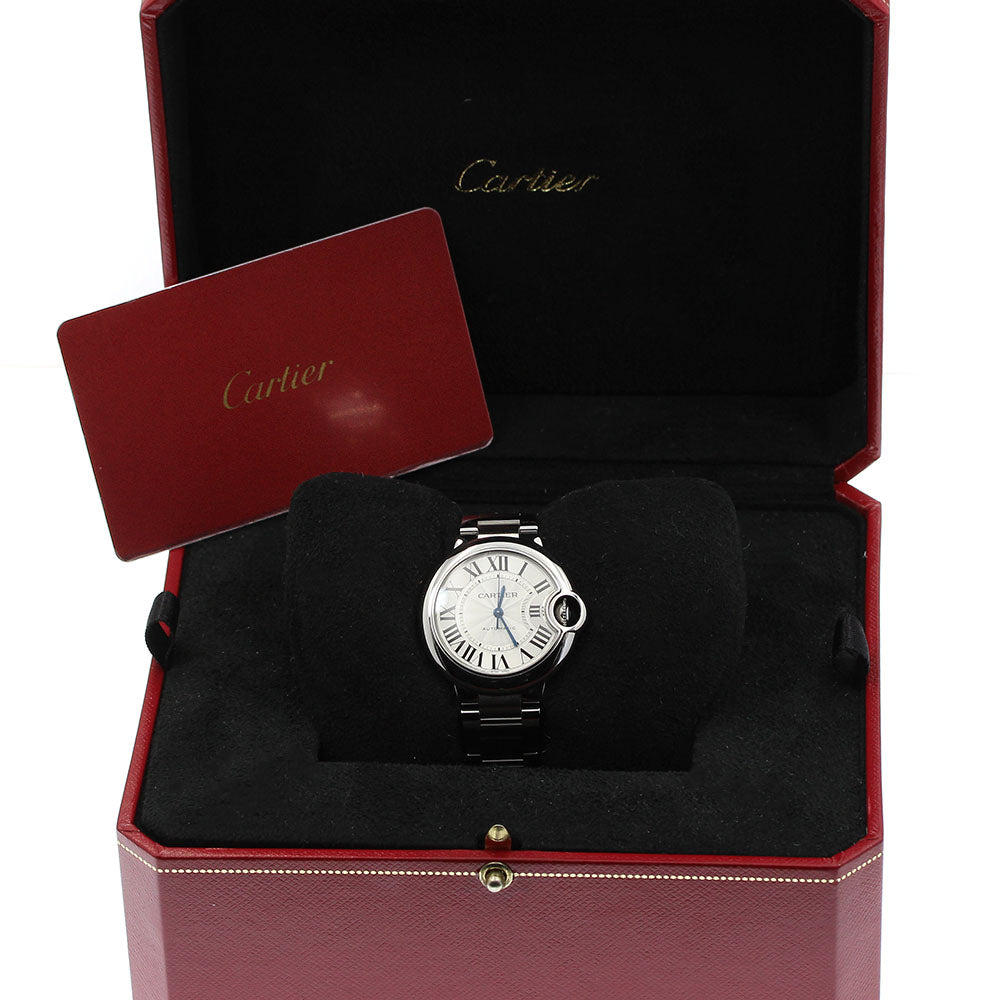 CARTIER Baron Blue MM W6920071 Silver Dial Automatic Boy's Watch_908197