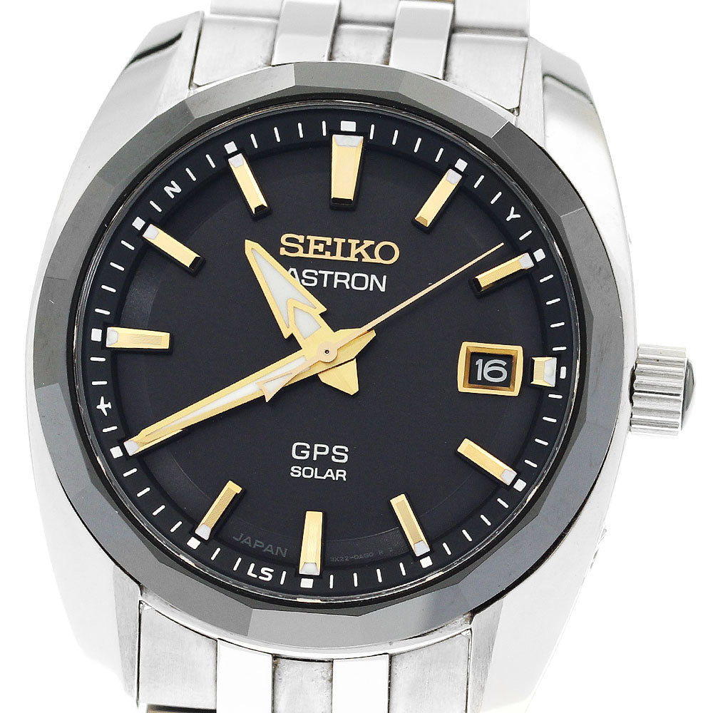 SEIKO Astron 3X series 3X22-0AE0/SBXD011 Solar Powered Radio Men's Watch_908199