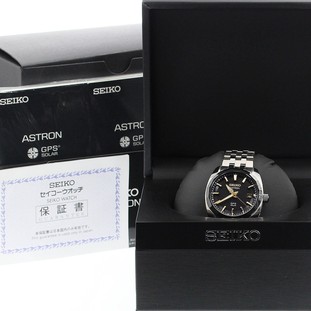 SEIKO Astron 3X series 3X22-0AE0/SBXD011 Solar Powered Radio Men's Watch_908199