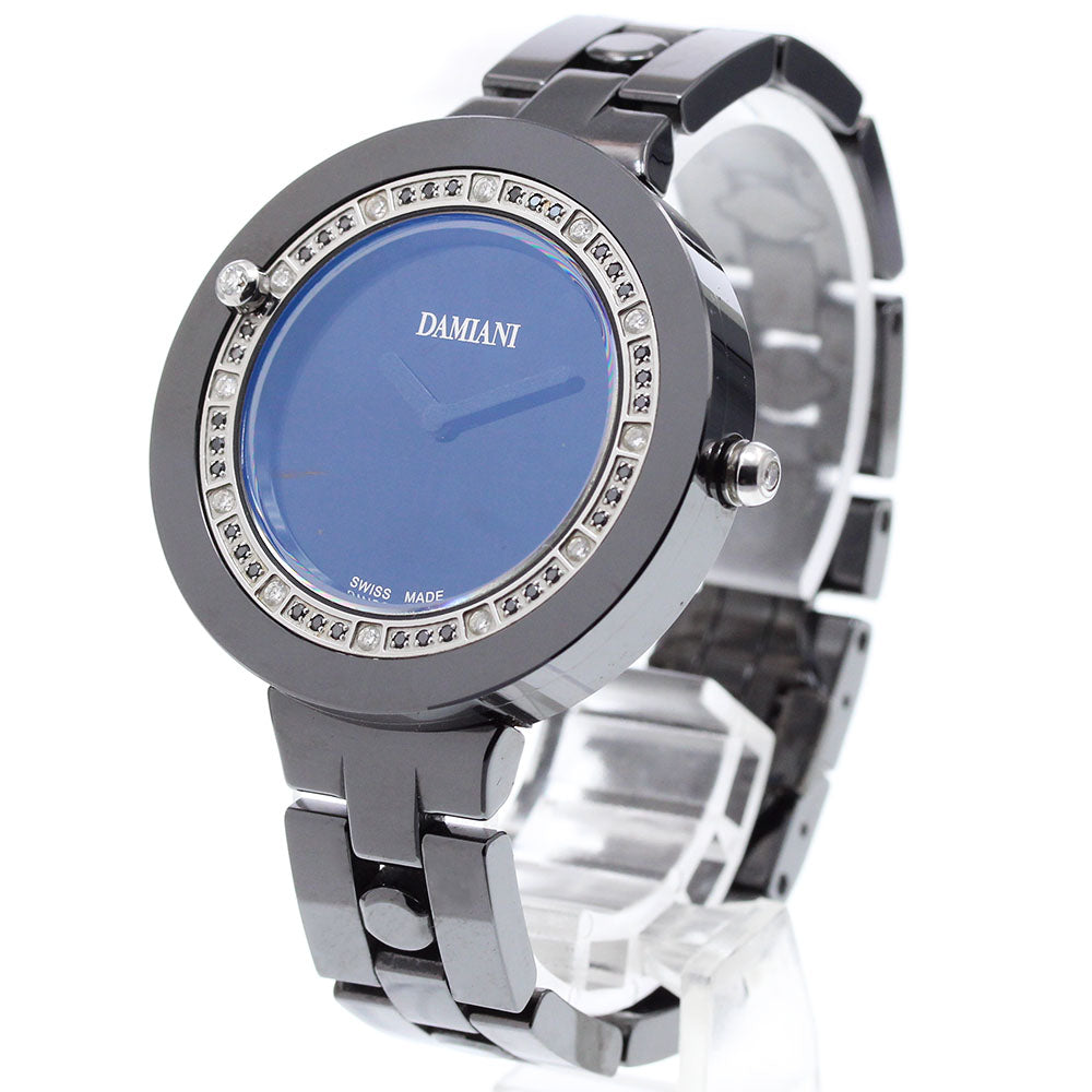 Damiani Belle epoch BCLSDB37 Diamond Bezel black Dial Quartz Boy's Watch_908210
