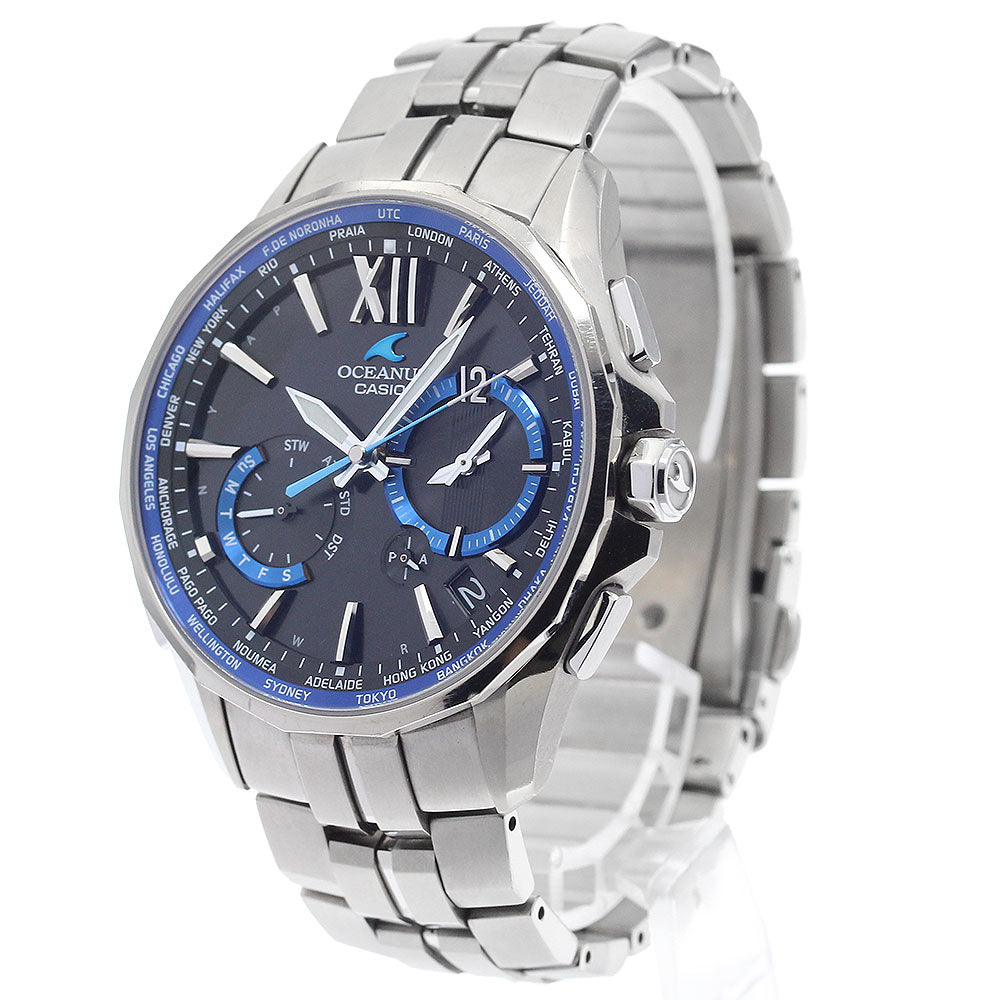 CASIO Oceanus Manta OCW-S3400-1AJF Day date Solar Powered Radio Men's_908229