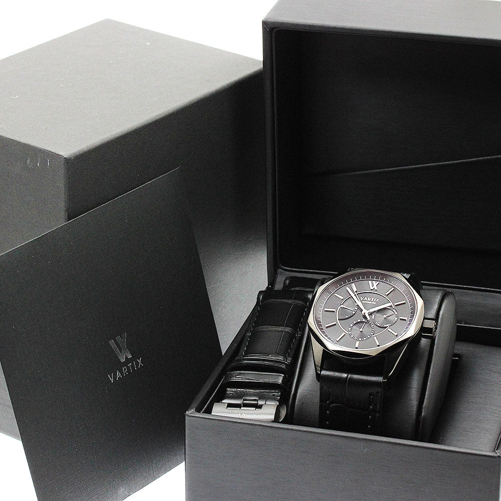 VARTIX ALIVE V3 AL3BK Day-Date Power Reserve black Dial Automatic Men's Watch_908232