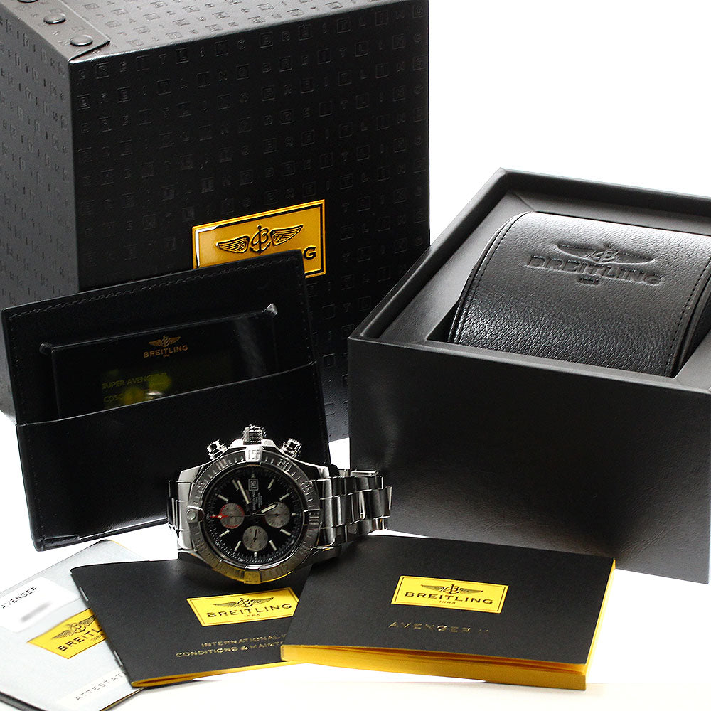 BREITLING Super Avenger 2 A13371 Date Chronograph Automatic Men's Watch_908236