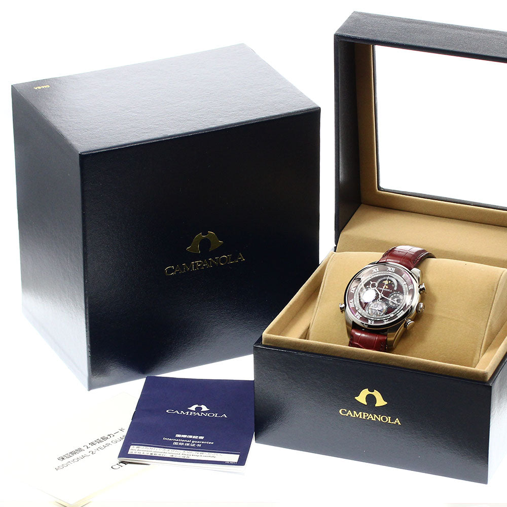 CITIZEN Campanora Grand Complication 6772-T025315/AH4080-01Z Deep scarlet lacquer model Bordeaux Dial Quartz Men's Watch_908244