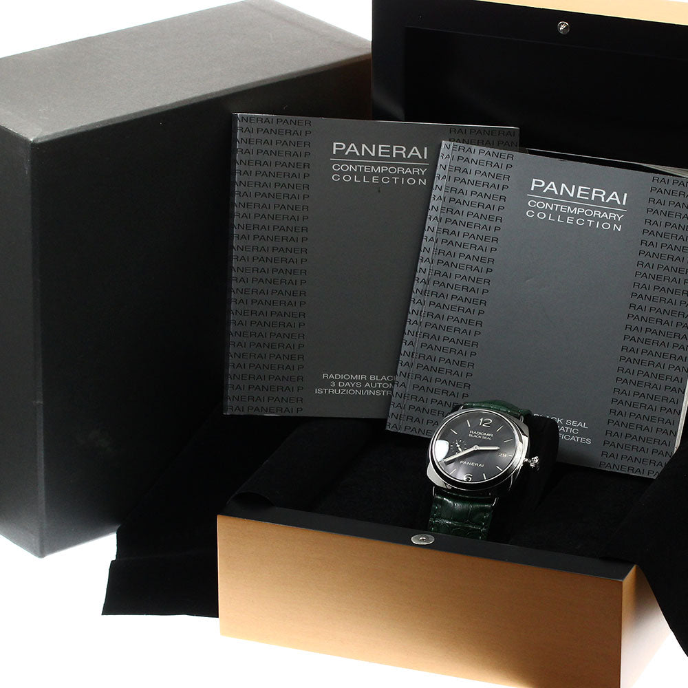 PANERAI Radiomir Black Seal PAM00388 Date Small Second black Dial Automatic Men's Watch_908258