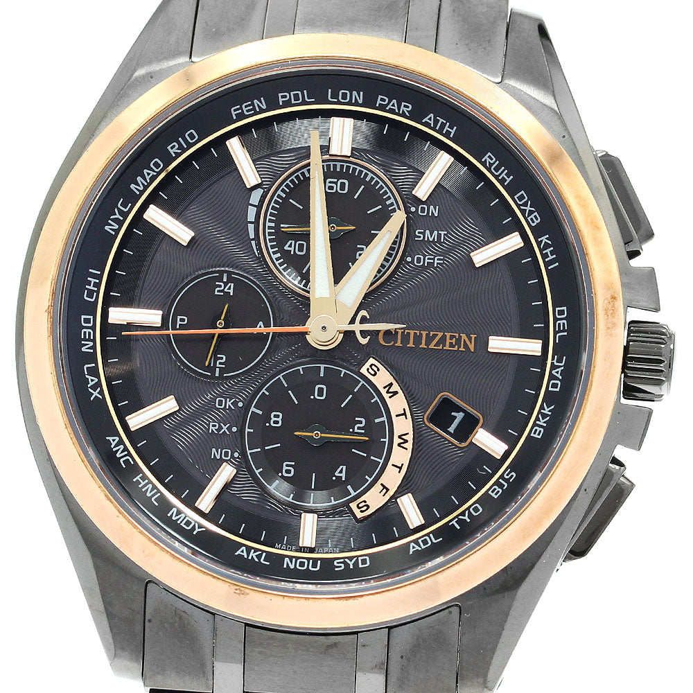 CITIZEN Atessa 100th Anniversary AT8046-51E Solar Powered Radio Men's_908269