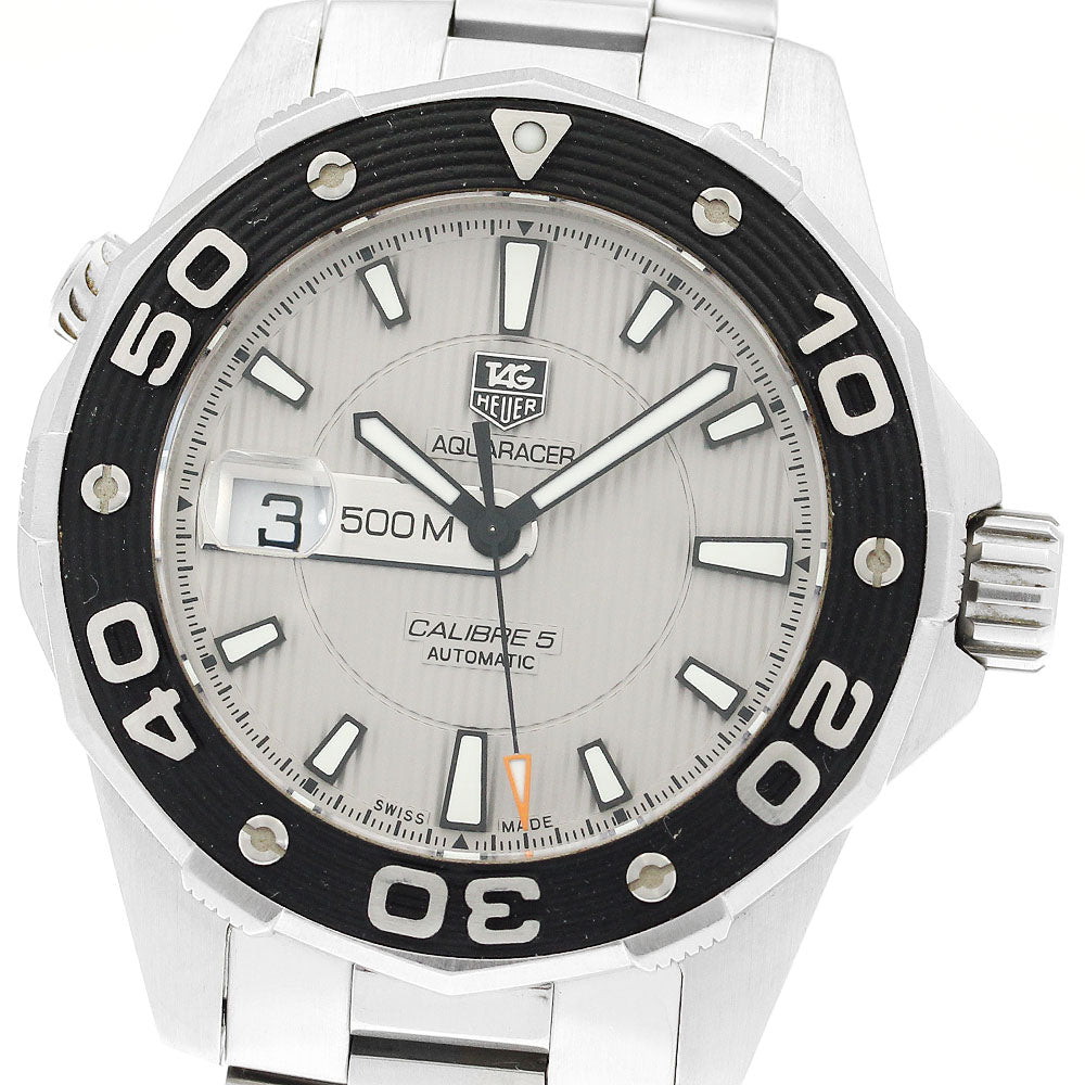 TAG HEUER Aqua racer WAJ2111 Caliber 5 gray Dial Automatic Men's Watch_908286
