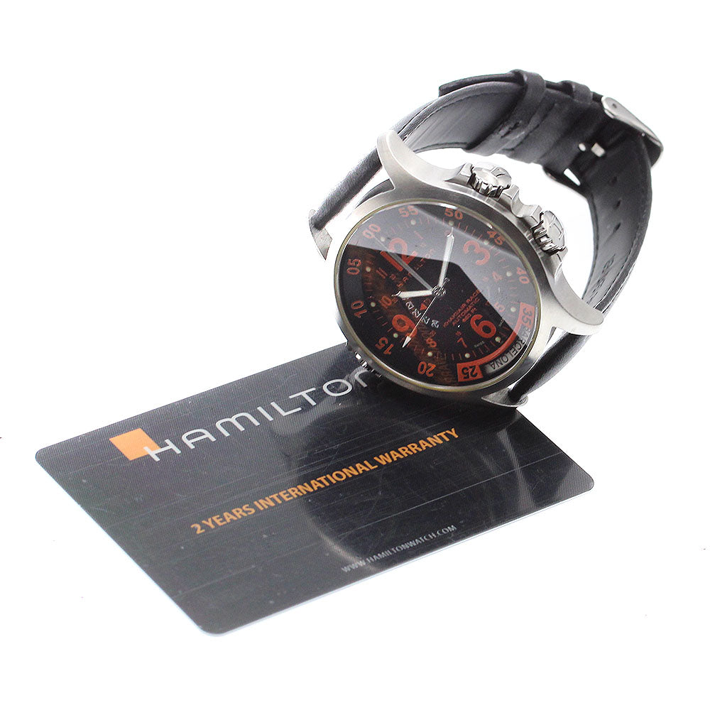 HAMILTON Khaki Air Race H776650 GMT black Dial Automatic Men's Watch_908291