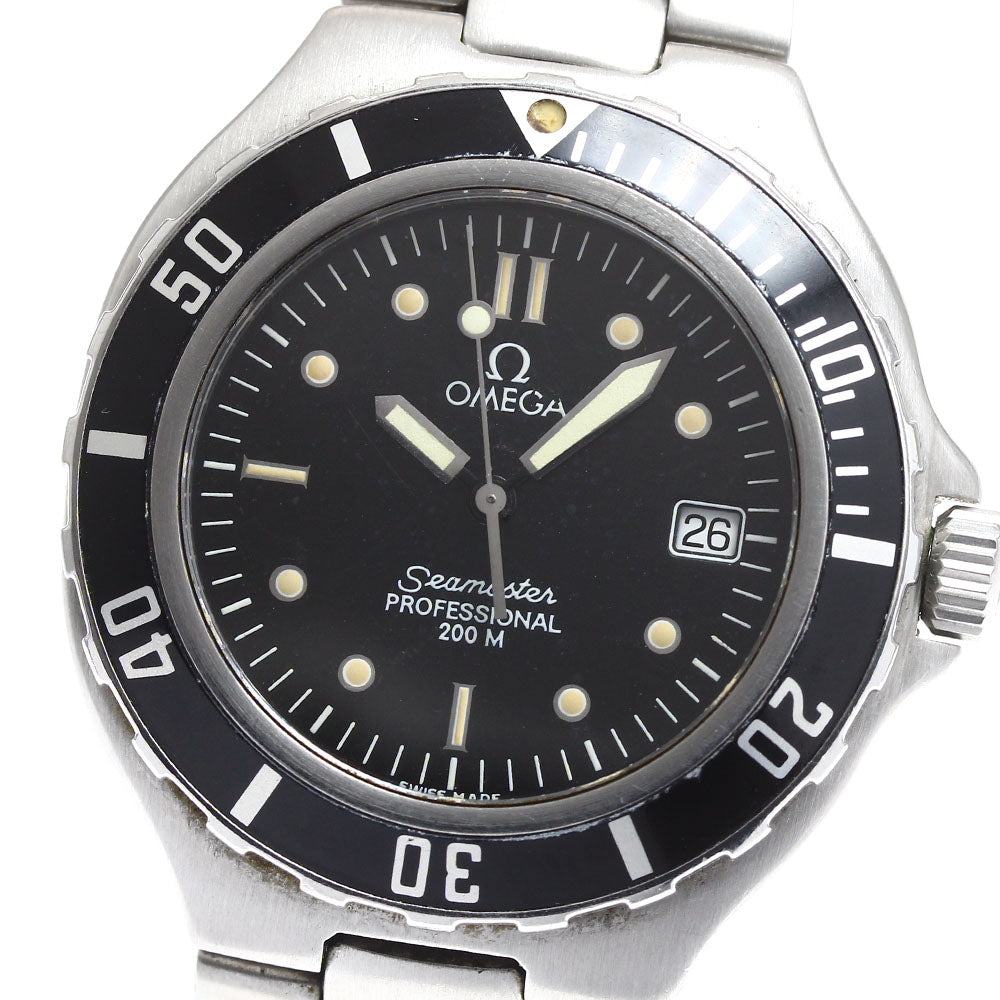OMEGA Seamaster200 Date black Dial Quartz Men's Watch_908294