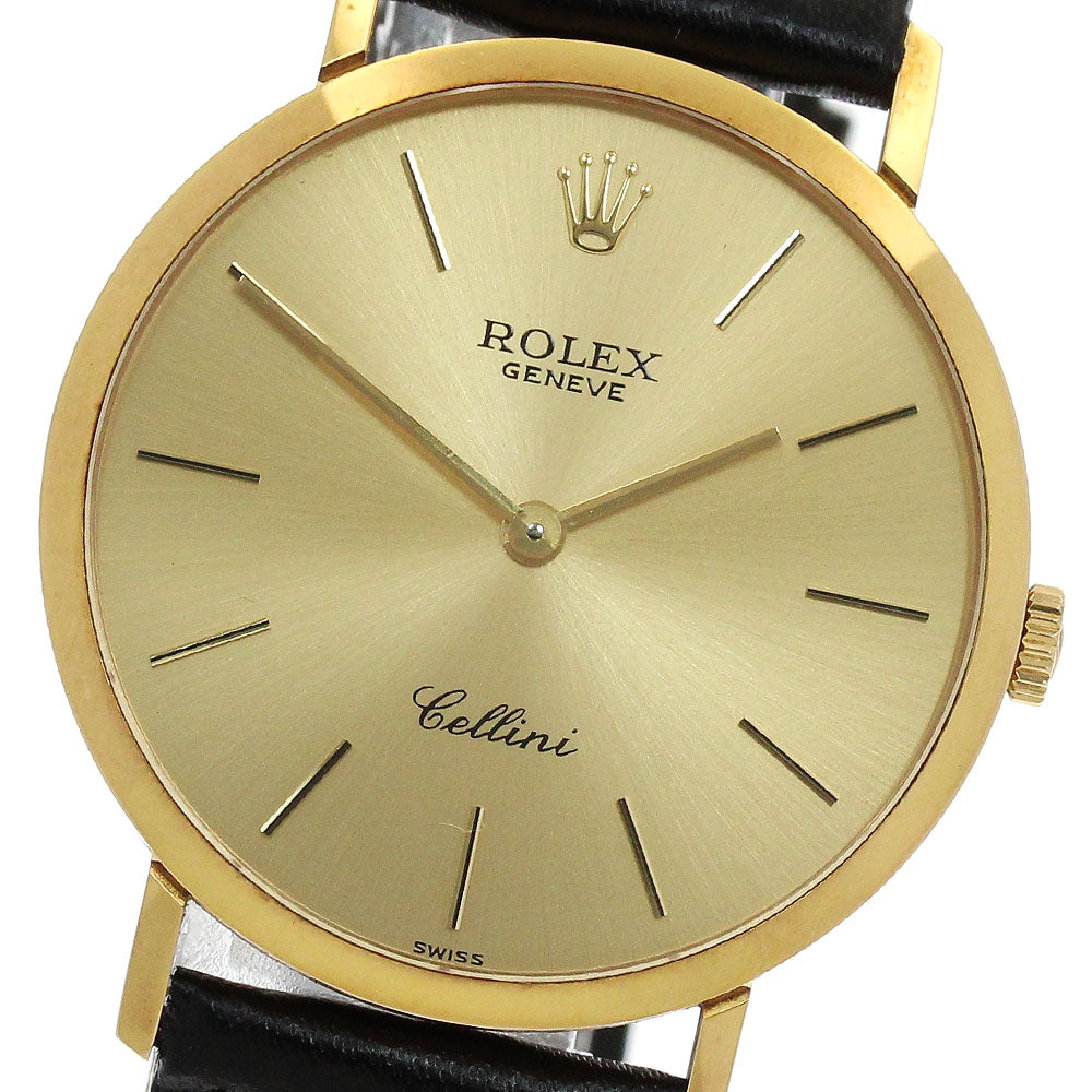 ROLEX Cellini 4112 cal.1601 gold Dial Hand Winding Men's Watch_908317