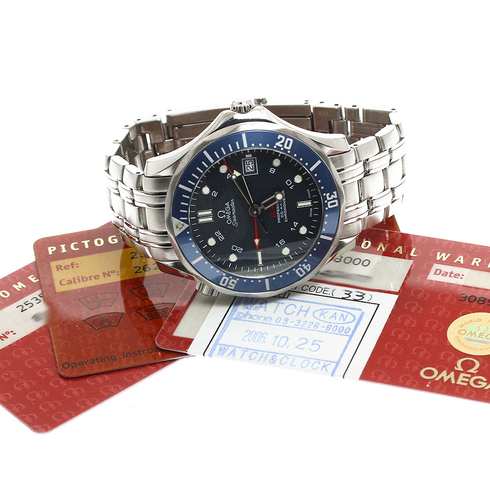OMEGA Seamaster Diver 300 2535.80 GMT Coaxial Automatic Men's Watch_908346