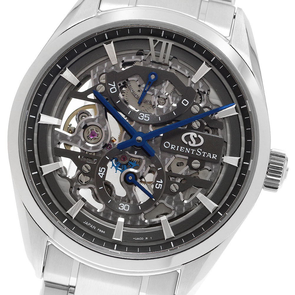 ORIENT Orient star F8B6-UAC0/RK-AZ0102N Power reserve small seconds Skeleton / Silver Dial Hand Winding Men's Watch_908351