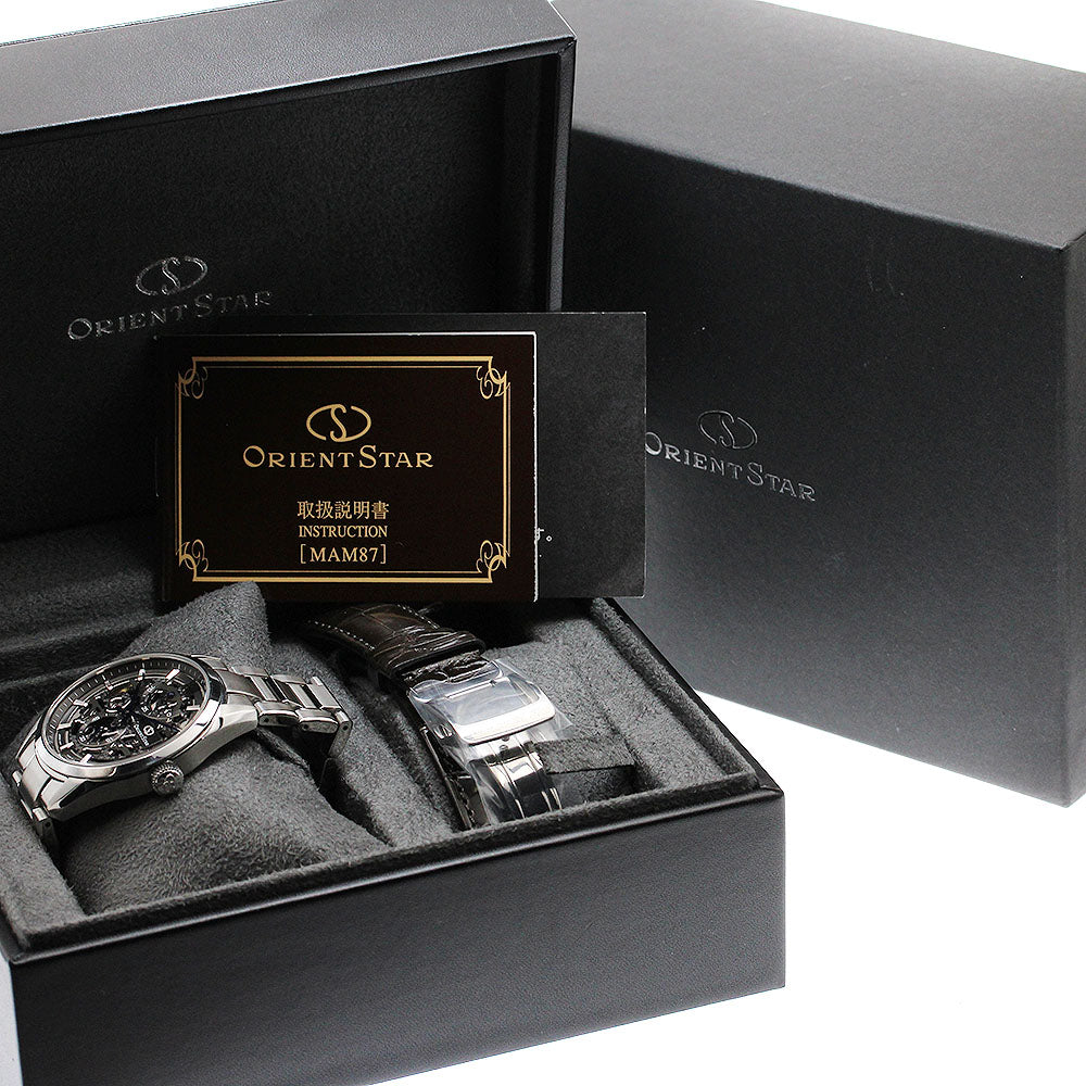 ORIENT Orient star F8B6-UAC0/RK-AZ0102N Power reserve small seconds Skeleton / Silver Dial Hand Winding Men's Watch_908351