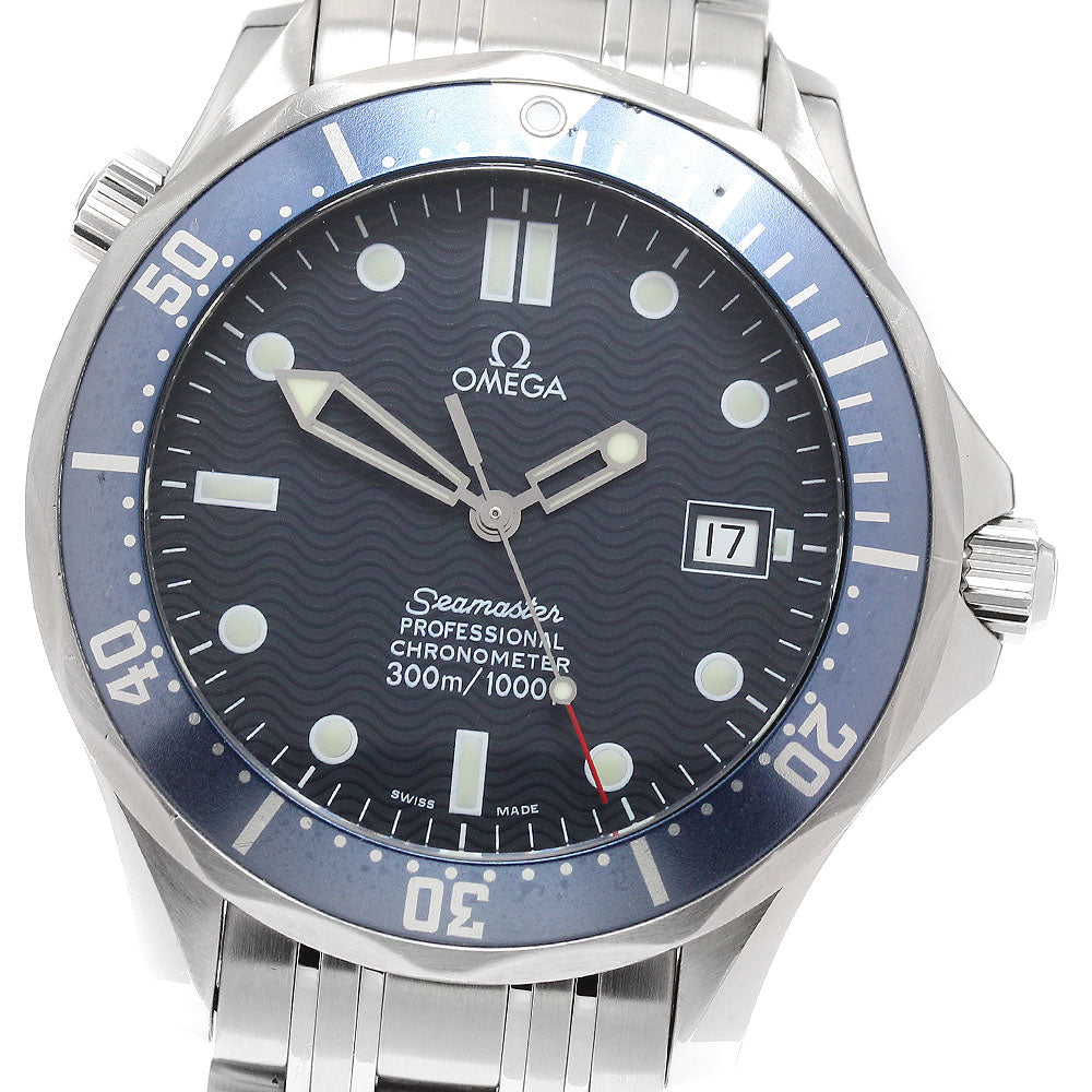 OMEGA Seamaster300 2531.80 Date Navy Dial Automatic Men's Watch_908356