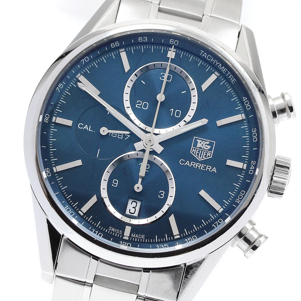 TAG HEUER Carrera CAR2115.BA0724 Chronograph blue Dial Automatic Men's_908365