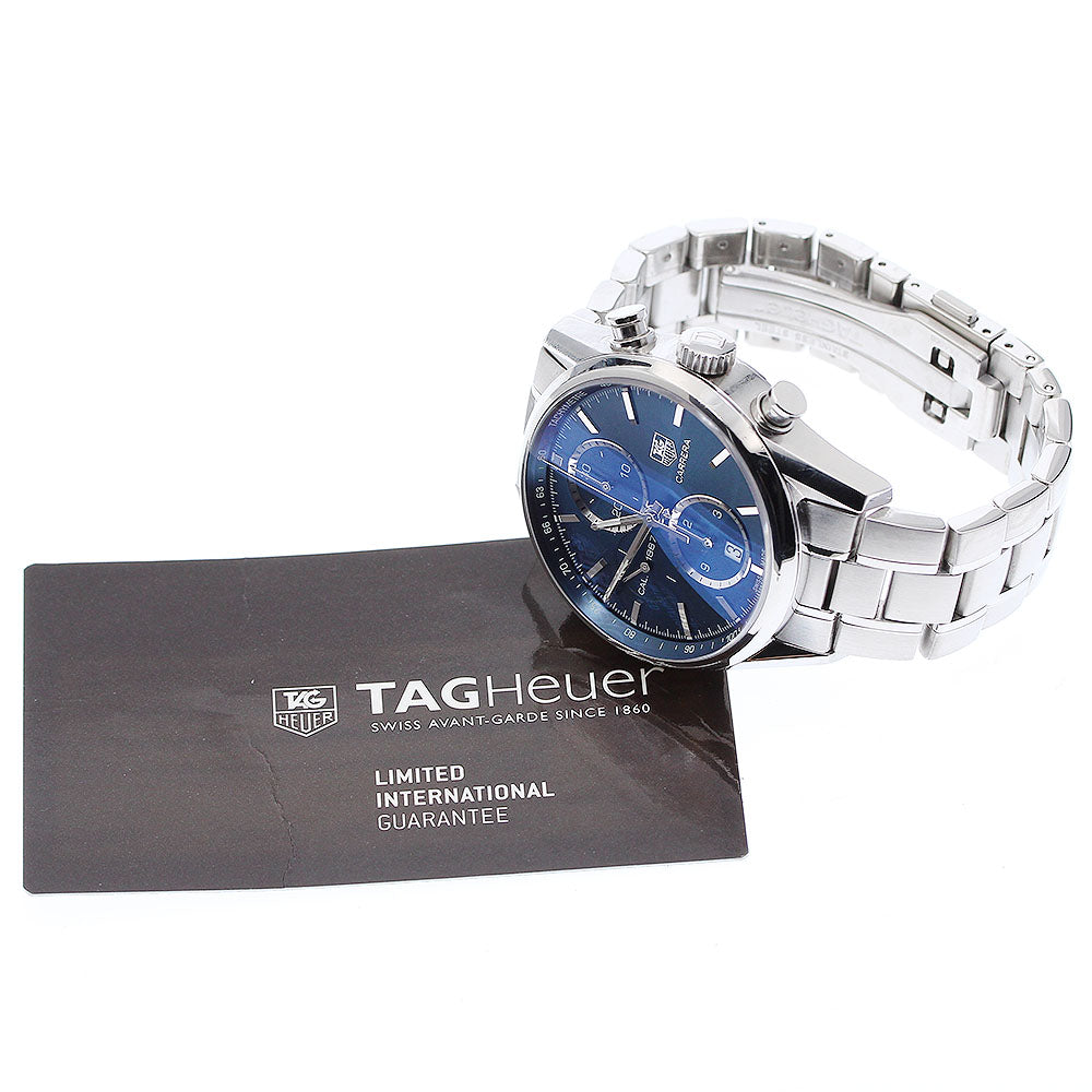 TAG HEUER Carrera CAR2115.BA0724 Chronograph blue Dial Automatic Men's_908365
