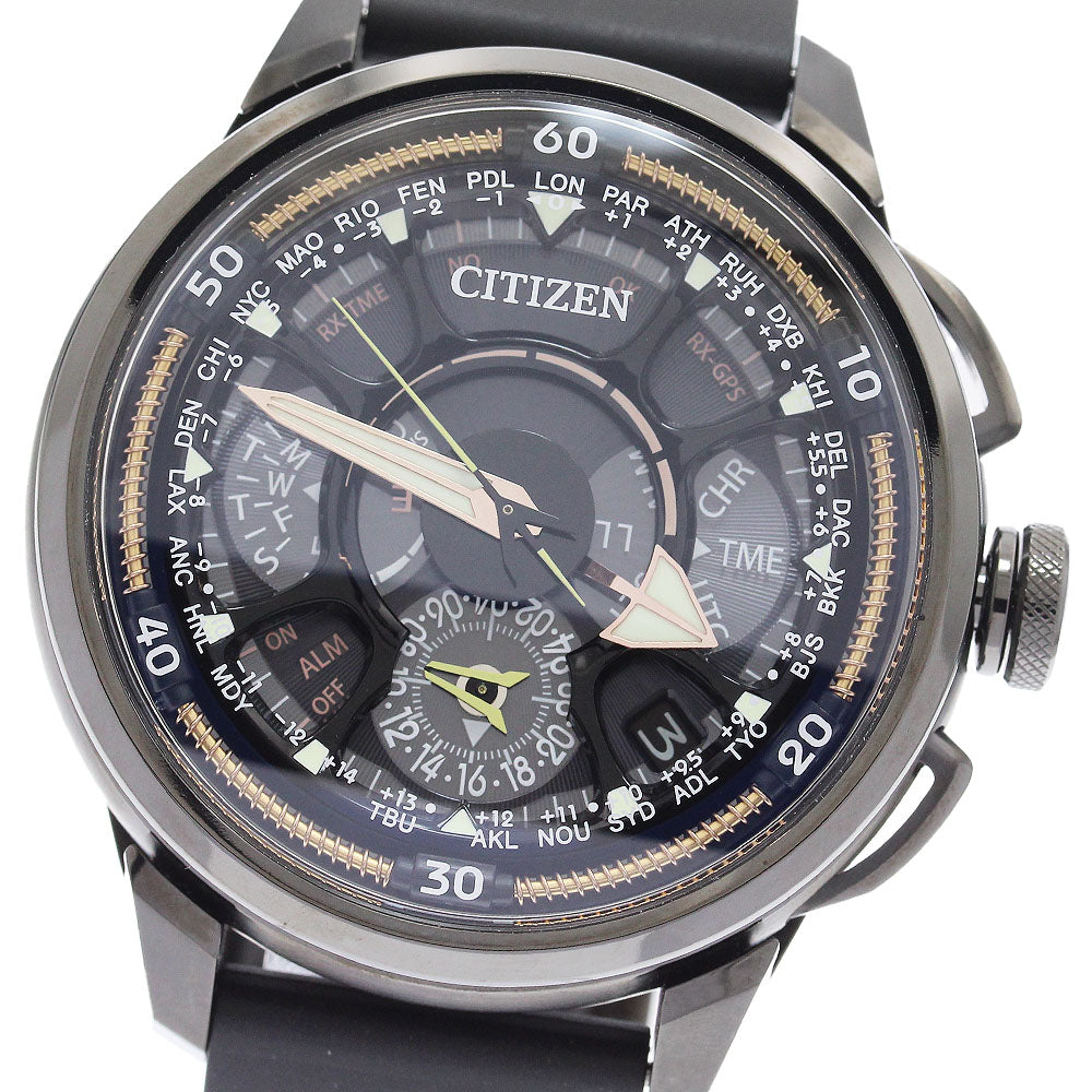 CITIZEN Satellite wave CC7005-16G F990-T024611 Solar Powered Radio Men's_908367